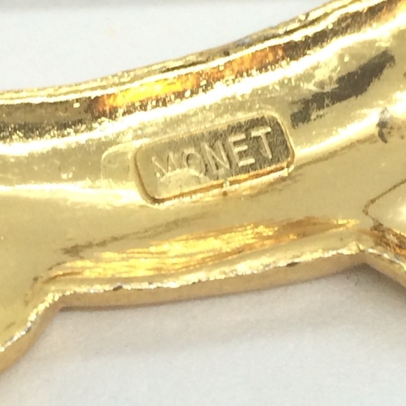 3/$30 VINTAGE MONET DOG BROOCH SPOT POLKA DOT MCM MID CENTURY MODERN GOLD TONE - Picture 17 of 17